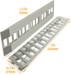 80" X 15" X 2.3" Ramps Aluminum 6000 LBS Silver Truck Trailer Hook End Knife Foot 1 Pair 2 Ramps