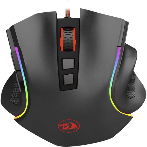 M602 RGB Wired Gaming Mouse RGB Spectrum Backlit Ergonomic Mouse Griffin Programmable with 7 Backlight Modes up to 7200 DPI for Windows PC Gamers (Black)