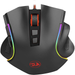 M602 RGB Wired Gaming Mouse RGB Spectrum Backlit Ergonomic Mouse Griffin Programmable with 7 Backlight Modes up to 7200 DPI for Windows PC Gamers (Black)