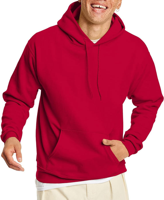 Men'S Ecosmart Hoodie, Midweight Fleece Sweatshirt, Pullover Hooded Sweatshirt for Men