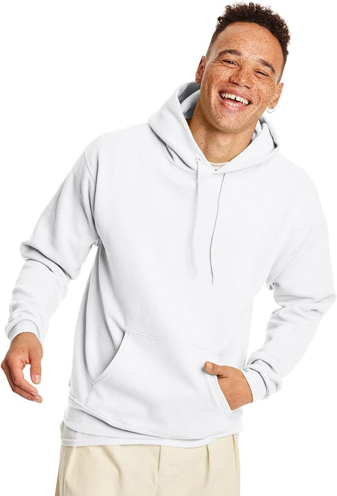 Men'S Ecosmart Hoodie, Midweight Fleece Sweatshirt, Pullover Hooded Sweatshirt for Men