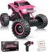 Remote Control Car for Girls 1/12 Scale Monster Trucks Dual Motors off Road RC Trucks, Girls Toys Gifts for Girls Daughter Kids, Birthday Gift Ideas, Pink