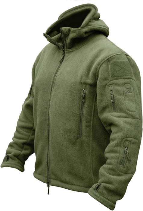 Men'S Military Tactical Sport Warm Fleece Hooded Outdoor Adventure Jacket Coats