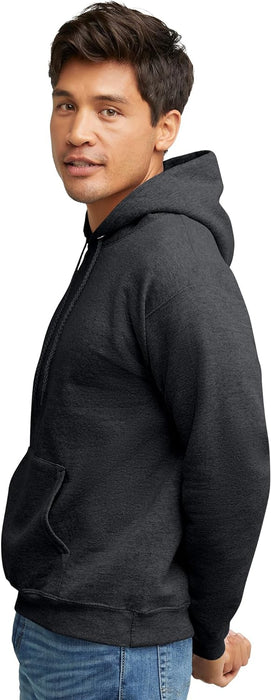 Men'S Ecosmart Hoodie, Midweight Fleece Sweatshirt, Pullover Hooded Sweatshirt for Men