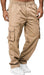 Men'S Cargo Pants with Pockets Cotton Hiking Sweatpants Casual Athletic Jogger Sports Outdoor Trousers Relaxed Fit