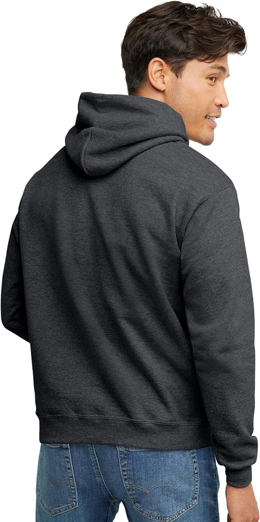 Men'S Ecosmart Hoodie, Midweight Fleece Sweatshirt, Pullover Hooded Sweatshirt for Men