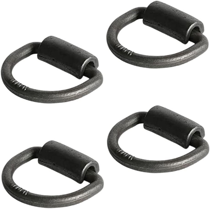 DC Cargo Weld-On D-Ring Tie-Down Anchors – 3/4" (4 Pack) Heavy-Duty Forged Steel with 27,000 Lb. ABS – Rotating D-Rings Secure & Durable for Trailers, Trucks, Warehouses, Docks