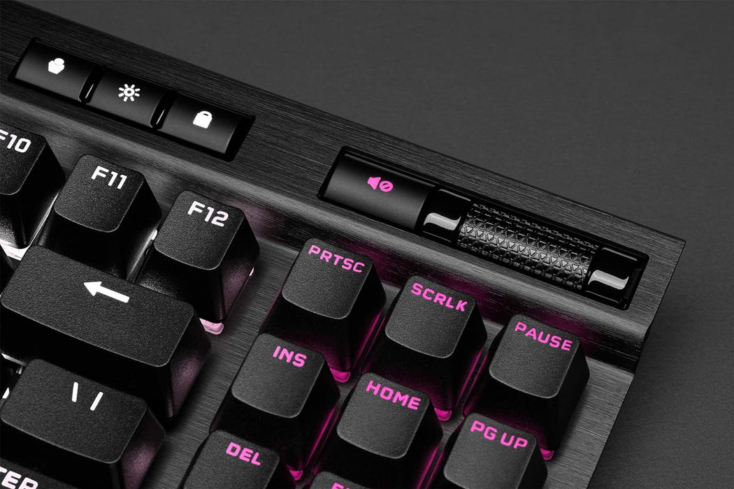 K70 RGB TKL – CHAMPION SERIES Tenkeyless Mechanical Gaming Keyboard - CHERRY MX SPEED Keyswitches - Durable Aluminum Frame - Per-Key RGB LED Backlighting - Detachable USB Type-C Cable, Black