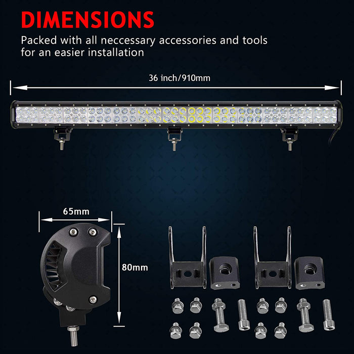 36 Inch 234W LED Light Bar off Road Combo Beam 78X3W Work for Trucks SUV ATV 4X4 4Wd Driving Headlight