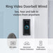 Video Doorbell Wired | Use Two-Way Talk, Advanced Motion Detection, HD Camera and Real-Time Alerts to Monitor Your Front Door (Wi Required)