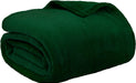 Emerald Green Fleece Throw Blanket for Couch, Dark Green Forest Super Soft Fuzzy Flannel Throw for Sofa, Luxury Plush Microfiber Bed Blanket, Cozy Home Decorative Velvet Gift Blanket, 50X60