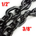 3/8'' X 10FT Binder Chain, G80 Tow Chain with Clevis Grab Hooks,7,100Lbs Working Load Limit, Transport Chain Tie Downs for Flatbed Trailers or Truck (1Pack)