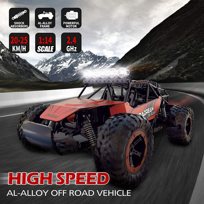 RC Cars, Remote Control Cars Remote Control Monster Truck, Drift RC Cars Remote Control Monster Truck 1:14 Scale Rc Trucks for Boys 4-7 and Adults Boys Gifts and Adults…