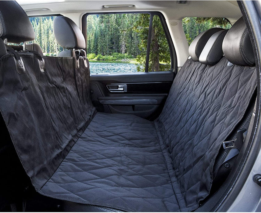 Pet Car Seat Cover with Seat Anchors for Cars, Trucks and Suv'S, Water Proof and Non-Slip Backing Regular, Black