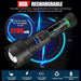 Rechargeable Flashlights High Lumens, Super Bright LED Flashlight 8000 Lumens, Zoomable IPX4 Waterproof Flash Light, Handheld Tactical Flashlight for Camping Emergencies